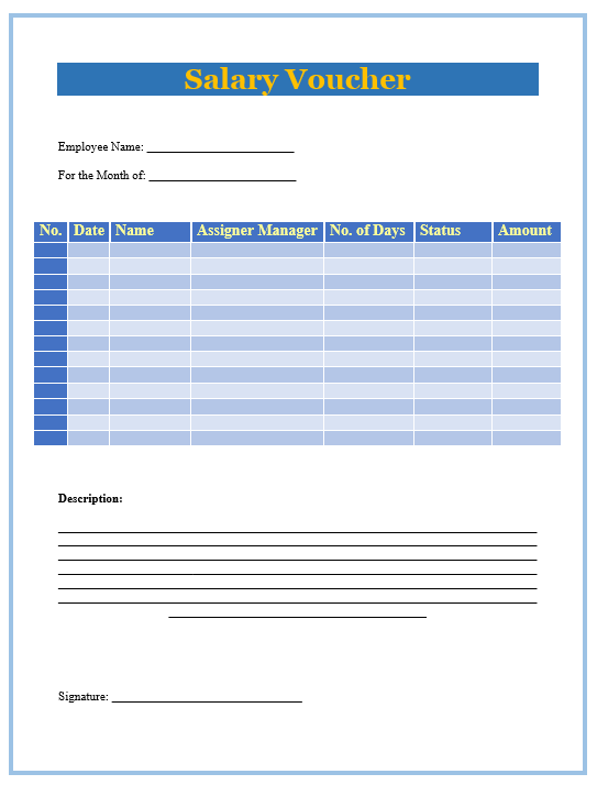 driver salary format word doc